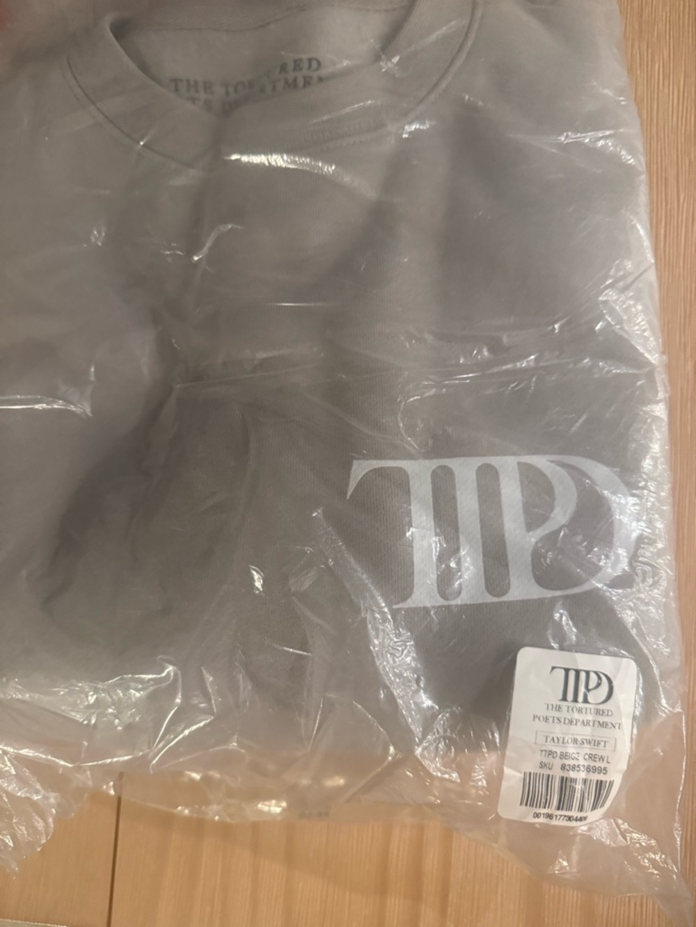 NEW UNOPENED/SEALED Taylor Swift Tortured Poets Crewneck Sweatshirt